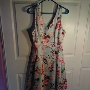 Bluebelle Floral V-Neck Midi Dress